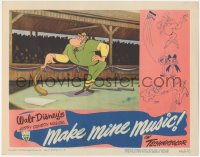 2j1474 MAKE MINE MUSIC LC 1946 Disney feature cartoon, best baseball image of Casey at the Bat!