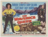 2j1337 MAVERICK QUEEN TC 1956 sexy, tough cowgirl Barbara Stanwyck, from Zane Grey's novel!