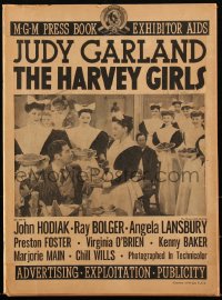 2j0702 HARVEY GIRLS pressbook 1945 Judy Garland, John Hodiak, Ray Bolger, MGM musical, ultra rare!