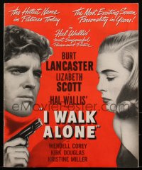 2j0712 I WALK ALONE pressbook 1948 ruthless Burt Lancaster & sexy dame Lizabeth Scott, ultra rare!