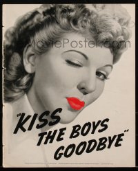 2j0722 KISS THE BOYS GOODBYE pressbook 1941 pretty winking Mary Martin, Don Ameche, ultra rare!