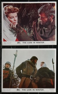 2j1727 LION IN WINTER 8 color English FOH LCs 1968 Hepburn as Eleanor, Peter O'Toole as Henry II!