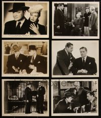 2m0705 LOT OF 6 COLUMBIA CRIME SERIES 8X10 STILLS 1940s scenes w/ Richard Dix and Warner Baxter!