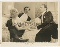 2p1626 DESIGN FOR LIVING 11x14.25 still 1933 Miriam Hopkins on bed with Gary Cooper & Fredric March!