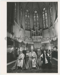 2p1642 FAMILY PLOT deluxe 11x14 still 1976 Hitchcock, clergy in chathedral by Philippe Halsman!