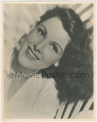 2p1646 FRANCES DEE deluxe 11x14 still 1930s head & shoulders smiling c/u of the beautiful brunette!