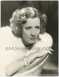 2p1658 IRENE DUNNE deluxe 11x14.25 still 1936 seated close portrait w/ fancy jewelry!