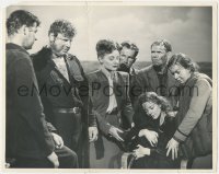 2p1673 LIFEBOAT deluxe 11.25x14 still 1943 Hitchcock, Tallulah Bankhead & survivors surround Angel!