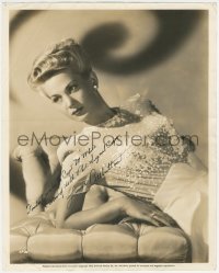 2p1675 LOUISE ALLBRITTON 11.25x14 still 1943 signed to the men of the Photo Signal Corps