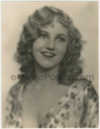 2p1681 MARION DOUGLAS deluxe 10.5x13.5 still 1920s smiling head & shoulders c/u in low-cut blouse!