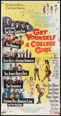 2p0468 GET YOURSELF A COLLEGE GIRL 3sh 1964 hip-est happiest rock & roll show, Dave Clark 5 & more!