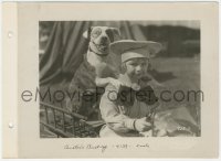 2p1823 BUSTER'S BUST-UP 8x11 key book still 1925 Arthur Trimble as Buster Brown with Pete the Dog!