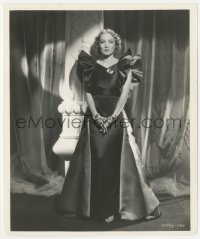 2p1844 DEVIL IS A WOMAN 8x9.75 still 1935 Marlene Dietrich in evening gown of two-toned heavy satin!