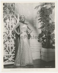 2p1848 DOLORES COSTELLO 8x10.25 still 1936 in beautiful dress from Yours for the Asking by Banton!