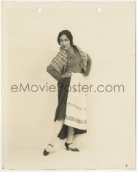 2p1849 DOLORES DEL RIO deluxe 8x10 still 1920s full-length youthful portrait modeling a cool outfit!