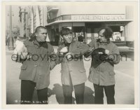 2p1862 FLAT FOOT STOOGES 8x10.25 still 1938 Three Stooges Moe, Larry & Curly as firemen, ultra rare!