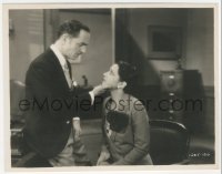 2p1863 FOR THE DEFENSE 8x10 key book still 1930 c/u of William Powell holding Kay Francis' chin!