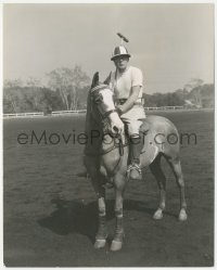 2p1869 GEORGE BRENT deluxe 8x10 still 1935 portrait of the polo enthusiast on horse by Welbourne!