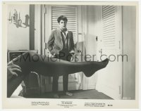 2p1879 GRADUATE 8x10.25 still 1967 classic image of Dustin Hoffman & sexy leg, Anne Bancroft!