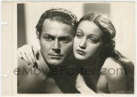 2p1885 HURRICANE 8x11 key book still 1937 best close portrait of sexy Dorothy Lamour & Jon Hall!