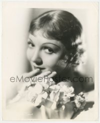 2p1891 IT HAPPENED ONE NIGHT 8x10 still 1934 Columbia studio portrait of pretty Claudette Colbert!