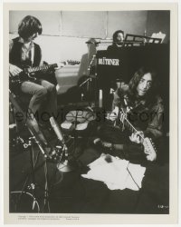 2p1918 LET IT BE 8x10.25 still 1970 Beatles, John, Paul & George making music in recording studio!