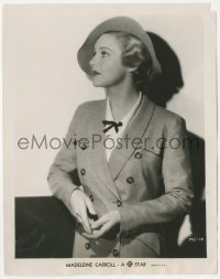 2p1924 MADELEINE CARROLL 8x10 still 1936 wonderful portrait when making Hitchcock's Secret Agent!