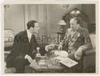 2p1926 MALTESE FALCON 7.75x10.25 still 1931 c/u of Ricardo Cortez threatening Dudley Digges!