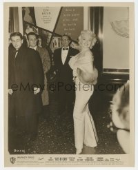 2p1932 MARILYN MONROE 8x10.25 still 1955 looking glamorous at the premiere of East of Eden, rare!