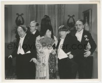 2p1941 MICRO-PHONIES 8.25x10 still 1945 Moe & Larry in tuxedos, Curly in drag, Three Stooges, rare!