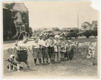 2p1949 OUR GANG 7.75x9.75 still 1929 Joe Cobb, Farina, Pete the Pup & kids taking golf lessons!