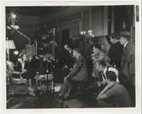 2p1956 PRIVATE NUMBER candid 8.25x10 still 1936 director Roy Del Ruth & crew filming Loretta Young!