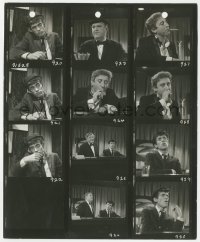 2p1958 PRODUCERS 8.25x10 contact sheet 1967 Gene Wilder, Zero Mostel & Bill Hickey celebrate early!