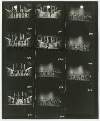 2p1959 PRODUCERS 8.25x10 contact sheet 1967 musical number from show within show with Mel Brooks!