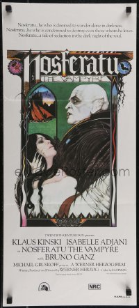 2p0555 NOSFERATU THE VAMPYRE Aust daybill 1979 Kinski, Werner Herzog, classic Palladini vampire art!