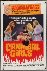 2p0709 CANNIBAL GIRLS 1sh 1973 Ivan Reitman Canadian horror comedy, they do exactly what you think!