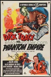 2p0742 DICK TRACY VS. CRIME INC. 1sh R1952 Ralph Byrd detective serial, The Phantom Empire!