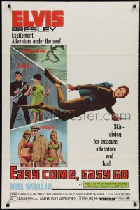 2p0754 EASY COME, EASY GO 1sh 1967 scuba diver Elvis Presley looking for adventure & fun!