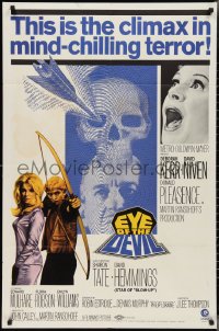 2p0771 EYE OF THE DEVIL 1sh 1967 Deborah Kerr, David Niven, Sharon Tate, mind-chilling terror!