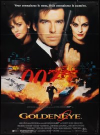 2p0281 GOLDENEYE French 1p 1995 Pierce Brosnan as secret agent James Bond 007, cool montage!