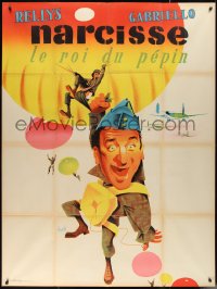 2p0302 NARCISSE French 1p R1950s Rellys in the title role as Pigeon by Clement Hurel, ultra rare!