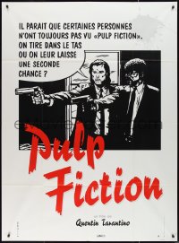 2p0313 PULP FICTION French 1p 1994 Tarantino, should Travolta & Jackson give 'em a second chance?