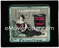 2p1763 LUCK IN PAWN glass slide 1919 small town girl Marguerite Clark dreams of becoming an artist!