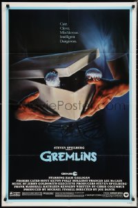 2p0800 GREMLINS 1sh 1984 cute, clever, mischievous, dangerous, Joe Dante Christmas horror comedy!