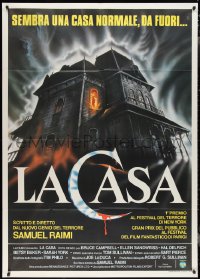 2p0442 EVIL DEAD Italian 1p 1984 Sam Raimi cult classic, different haunted house art by Sciotti!