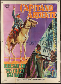 2p0429 CAPTAIN ARDANT Italian 2p 1952 Capitaine Ardant, art of Yves Vincent on horse, ultra rare!