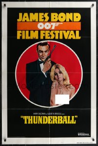 2p0831 JAMES BOND 007 FILM FESTIVAL style B 1sh 1975 Sean Connery w/sexy girl, Thunderball!