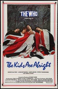 2p0844 KIDS ARE ALRIGHT 1sh 1979 Jeff Stein, Roger Daltrey, Peter Townshend, The Who, rock & roll!