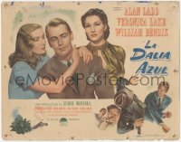 2p1100 BLUE DAHLIA Spanish/US TC 1946 Alan Ladd, Veronica Lake, Dowling, different & ultra rare!