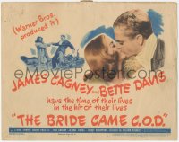 2p1103 BRIDE CAME C.O.D. TC 1941 great close up of James Cagney kissing Bette Davis, classic!